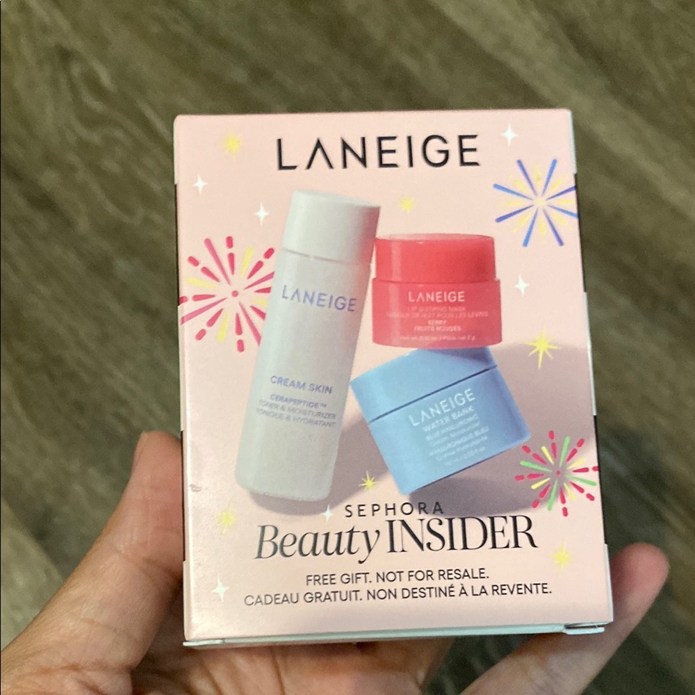 LANEIGE Cream Skin and Lip Sleeping Mask Set - Pink and Blue